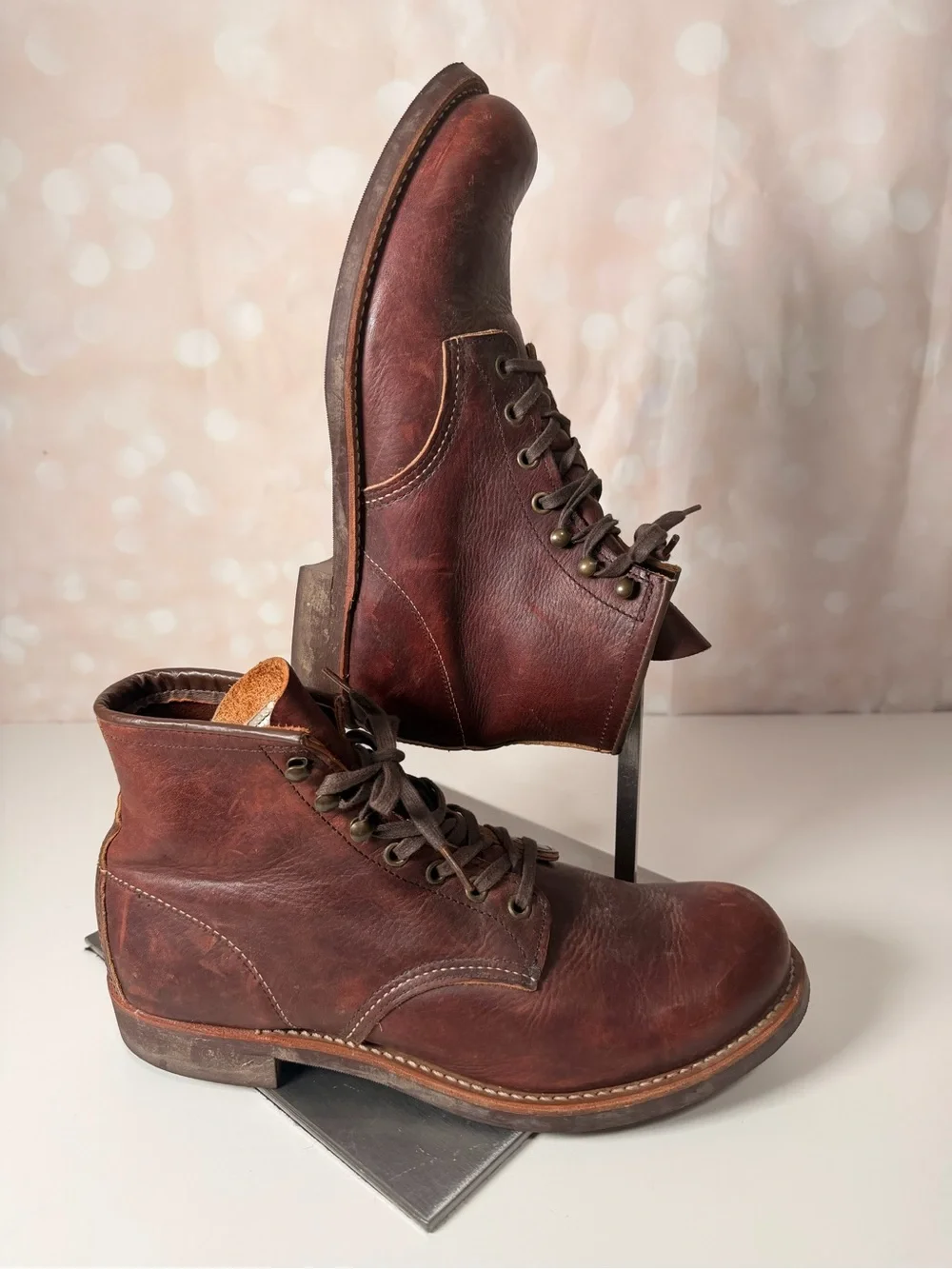 RED WING SHOES Heritage Blacksmith boots in Briar Oil Slick leather Size 9